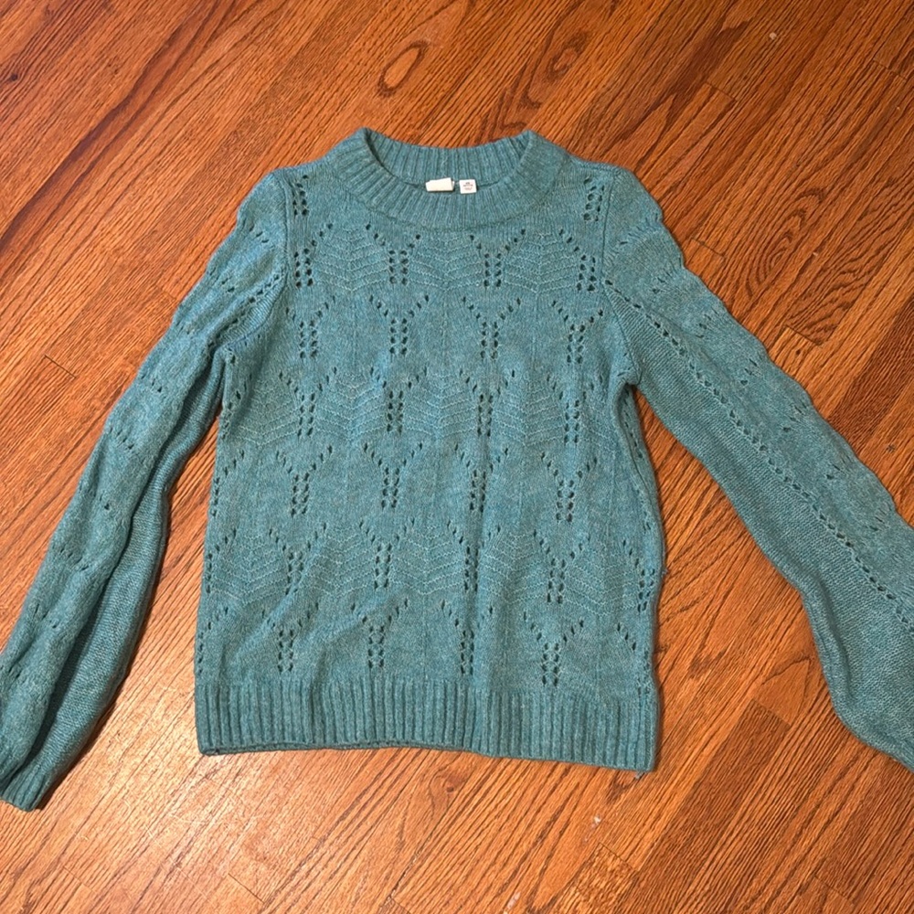 Gap sweater, teal, Petite xs